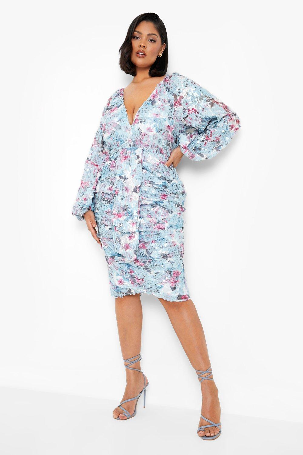 Boohoo plus hot sale dresses uk